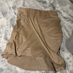 Western faux suede pencil Skirt